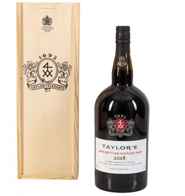Taylor's Late Bottled Vintage Port 2018 Magnum 1.5L in Original Wooden Presentation Case