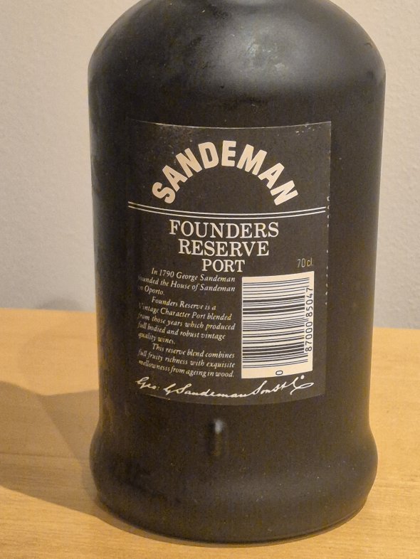Sandeman Founders Reserve Port &ndash; 70cl &ndash; 20% Vol &ndash; Original Presentation Box & Leaflet