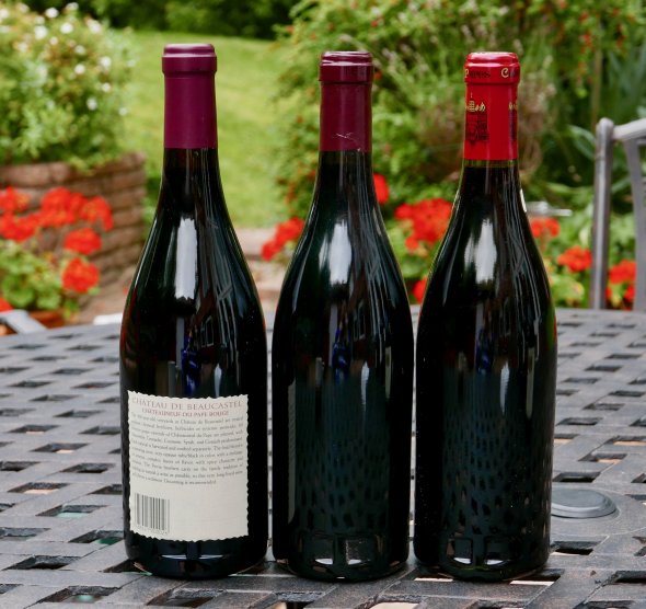 2000 trio: Clos des Papes, Beaucastel and Vieux Telegraphe-Parker 94,91 and 95