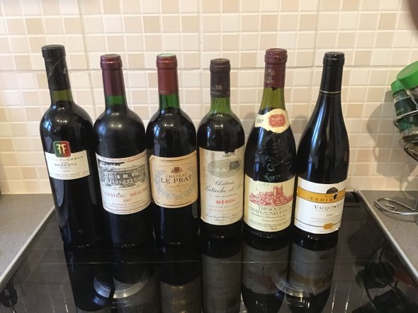 6 x bottles of red wine, mixed lot