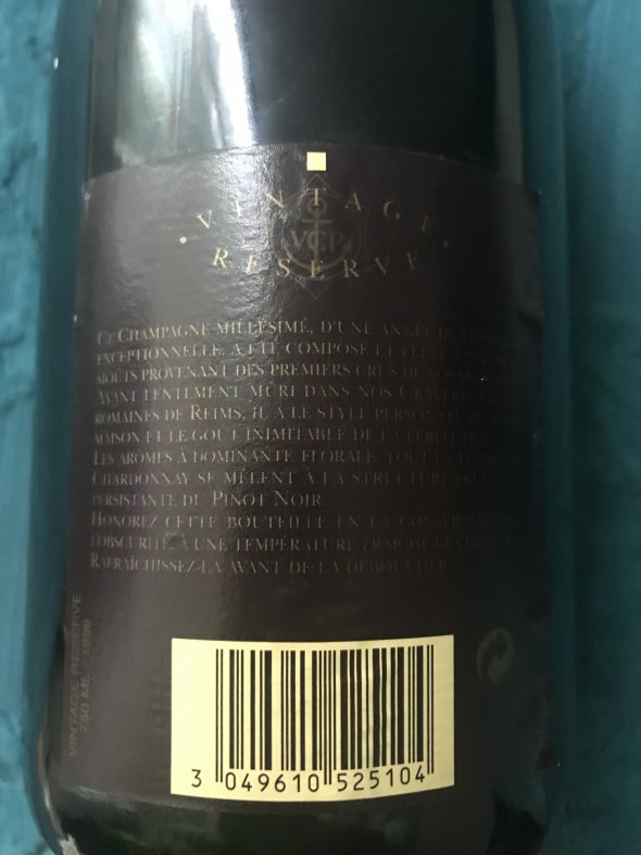 Veuve Clicquot, Gold Label, Champagne, France, AOC