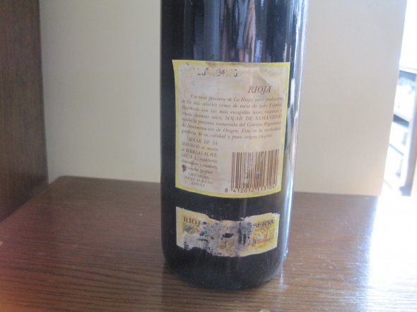 Solar de Samaniego Gran Reserva 1980 Bodegas Alavesas, Rioja