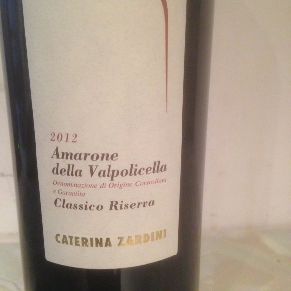 2012 Amarone della Valpolicella Classico Riserva "Caterina Zardini" DOCG