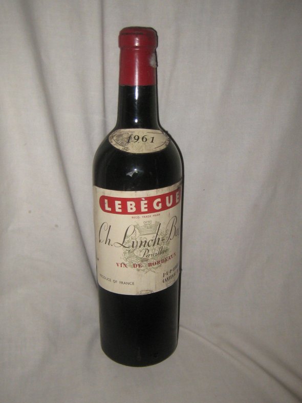 1961 Ch.Lynch - Bages, Lebegue.  Pauillac.  Bordeaux. 