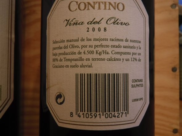 CVNE (Contino), Rioja Vina Del Olivio, Rioja, Spain, DOC
