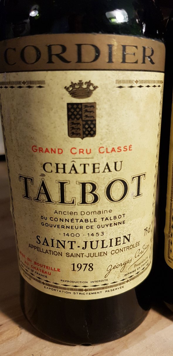 1978 Chateau Talbot - Saint Julien