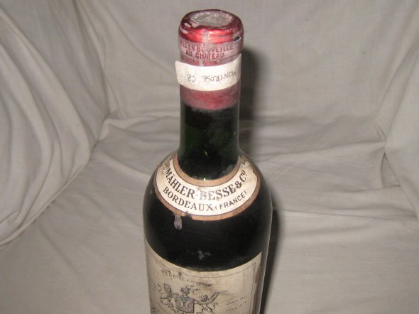 1961 Chateau Montrose.  Saint-Estephe.  L.Charmolue.  Rare Bottle.
