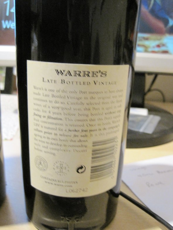 Warre's LBV 1995 Port Bottle Matured (WE 93)