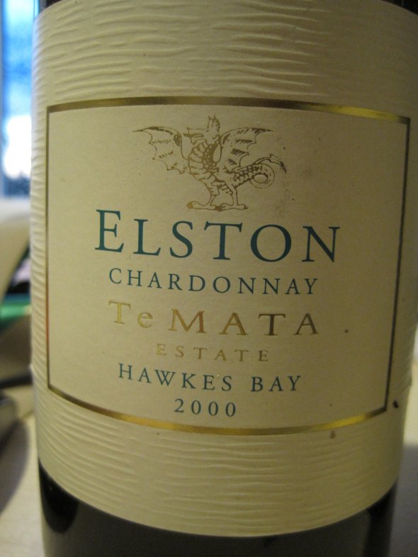 Elston Chardonnay 2000 Te Mata Estate (WS 90)