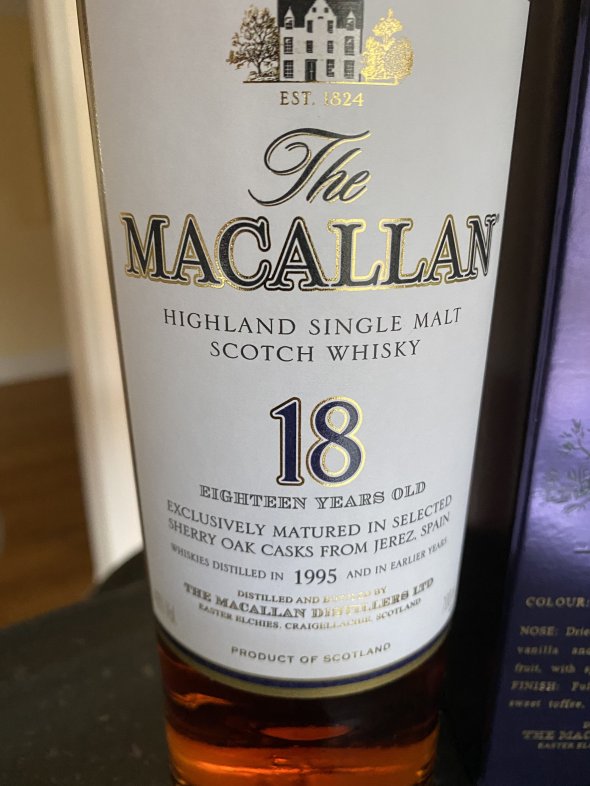 The Macallan 18 Year Old Sherry Cask 1995