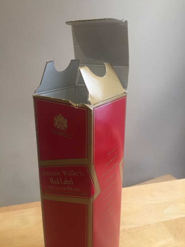 Johnny Walker Red Label whisky - 1l, 70's/80's bottling, original box