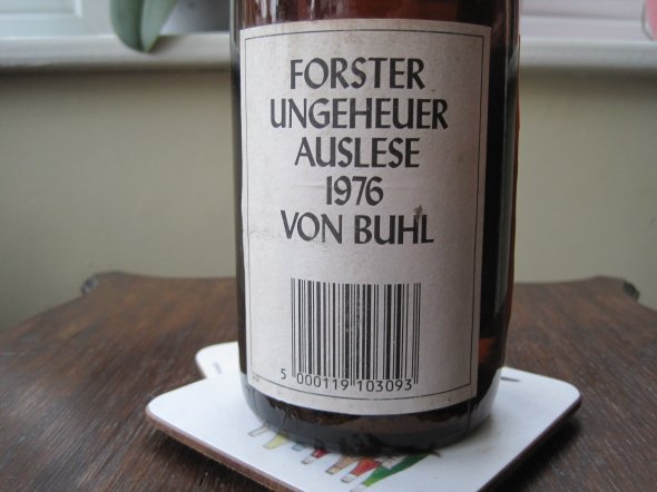 Forster Ungeheuer Riesling Auslese1976, Reichsrat von Buhl