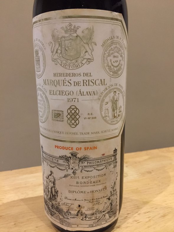 Marques de Riscal Rioja - 1971