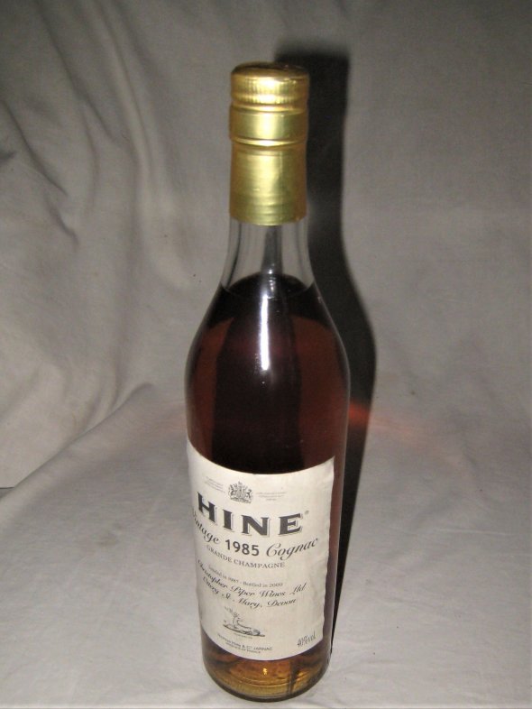HINE  Vintage 1985 Cognac.   Landed in 1987 - Bottled in 2000.