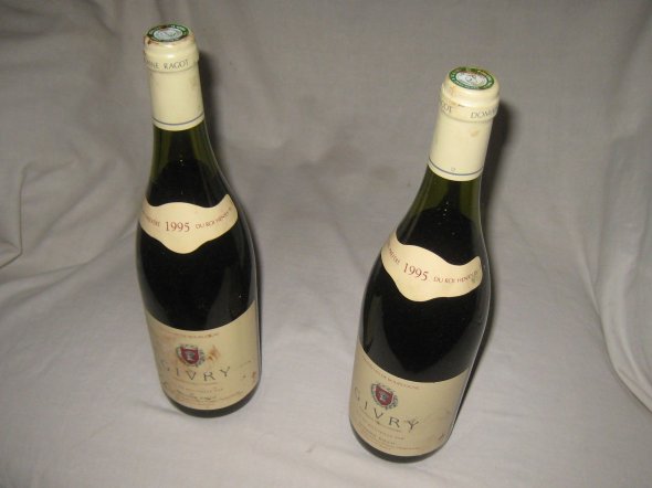 GIVRY, 1995.  Domaine Ragot.  Grand Vin De Bourgogne.  2 Bottles.