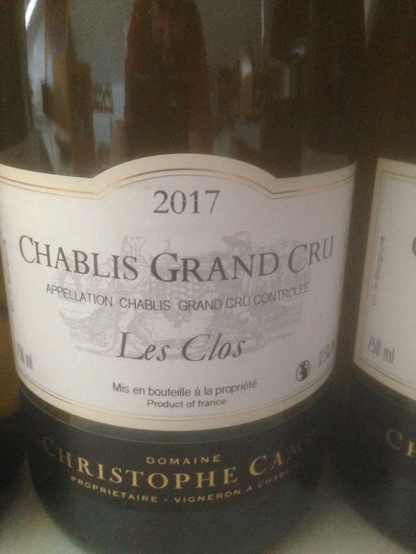 Christophe Camu, Chablis Les Clos, Burgundy, Chablis, France, AOC, Grand Cru, 2017