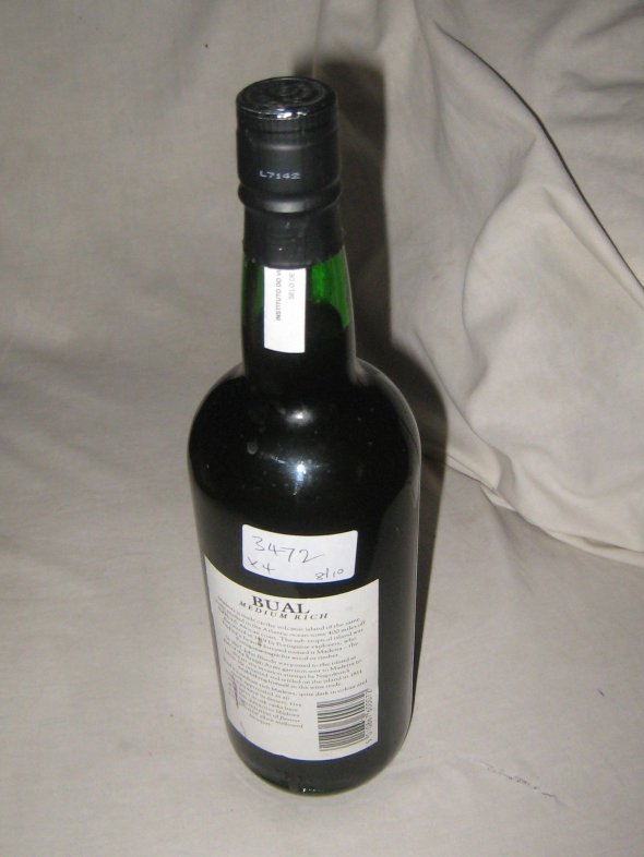 'Blandy's JB Madeira Wine'.  Bual. 5 Year Old.
