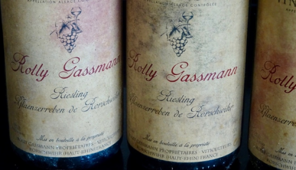 3 Bt. 2001 Rolly Gassmann Riesling Pflaenzerreben de Rorschwhihr, Alsace WS 91