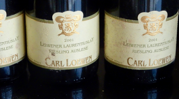 3 Bt. Weingut Carl Loewen Leiwener Laurentiuslay Riesling Auslese, Mosel (ST 92)