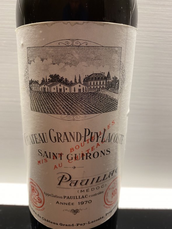 Chateau Grand Puy Lacoste 1970