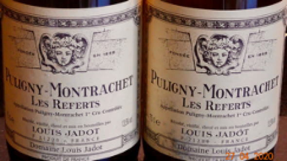  2 Bt. Louis Jadot Les Referts, Puligny-Montrachet Premier Cru