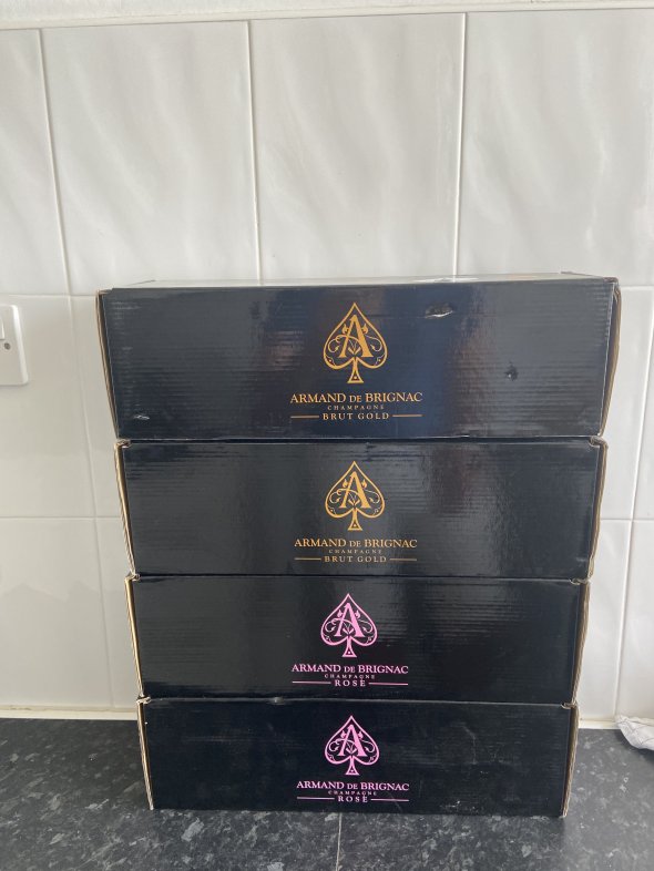 4 Magnums of Ace of Spade (2 Brut Gold and 2 Rosé)