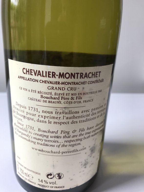 Bouchard Pere et Fils, Chevalier Montrachet Blanc, Burgundy, Chevalier Montrachet, France, AOC, Grand Cru