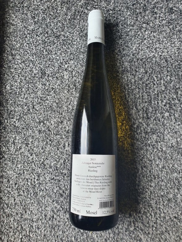 Markus Molitor, Zeltinger Sonnenuhr Riesling Auslese 3*, Mosel, Germany, Pradikatswein