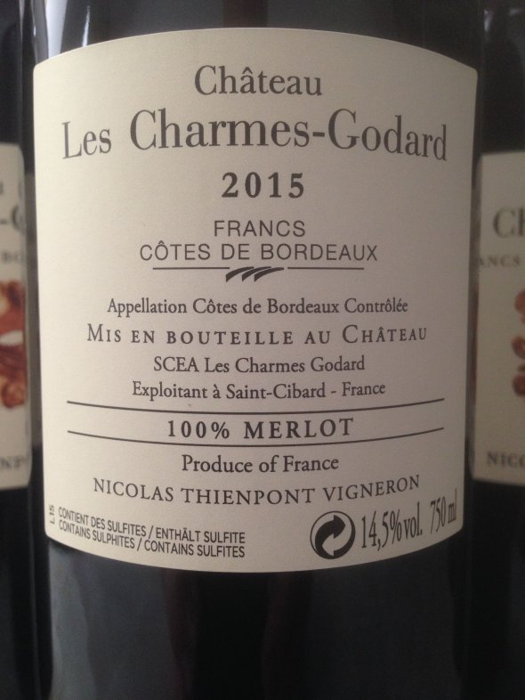 2015 Château Les Charmes Godard 