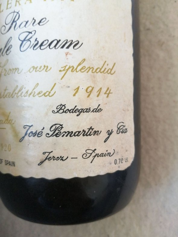 Berisford solera 1914 Rare pale cream 