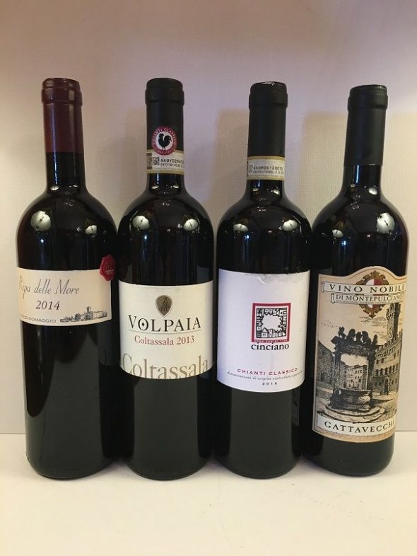 4 Italian wines