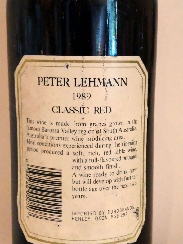 Peter Lehmann, Classic Red, South Australia, Barossa Valley, Australia