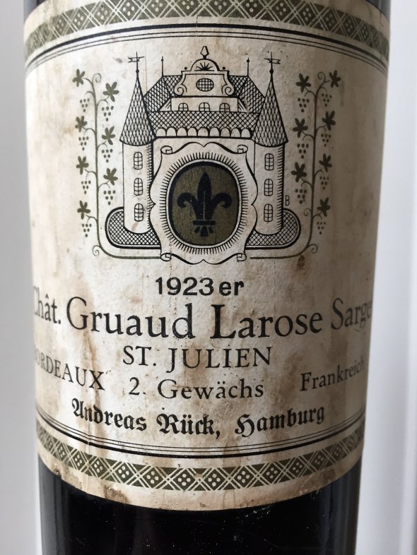 1923 Gruaud Larose, Bordeaux, Saint Julien, 2eme Cru Classe