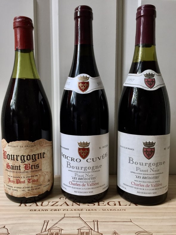 1980s, 1997, 2003 Dom. Valliere, Tabit - 3 btls. red Burgundy