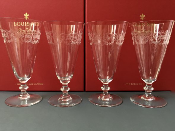 4 Baccarat handmade crystal Champagne flutes - Handmade in France