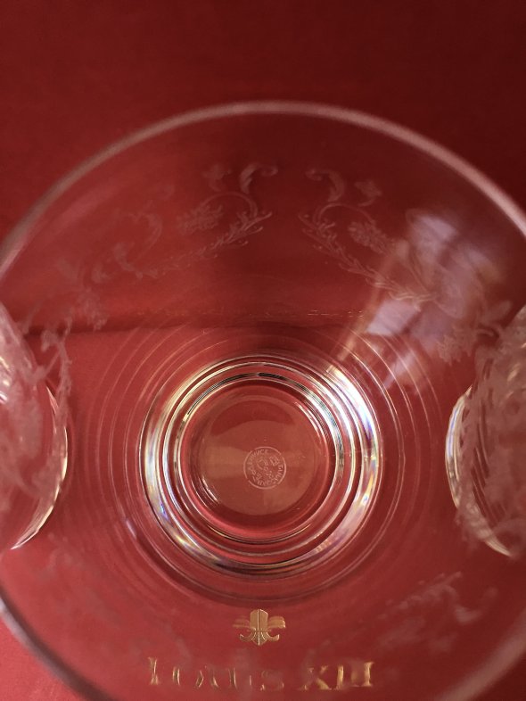 5 Baccarat crystal white wine glasses - Handmade in France