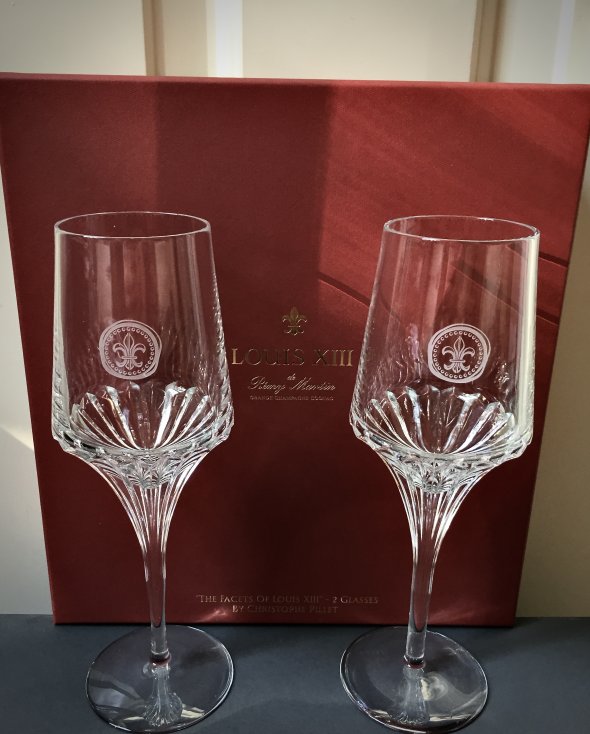 Remy Martin Louis XIII Pillet Crystal Glasses x 4