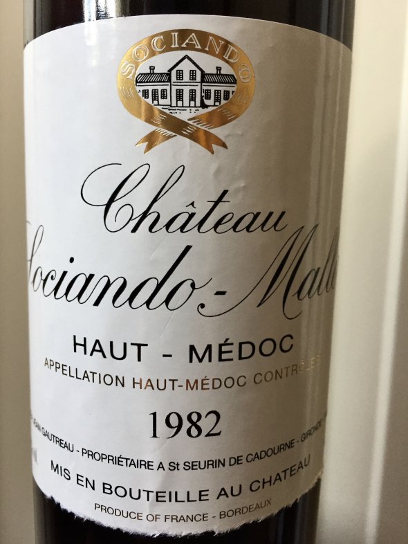1982 Ch. Sociando Mallet, Bordeaux, Haut Medoc