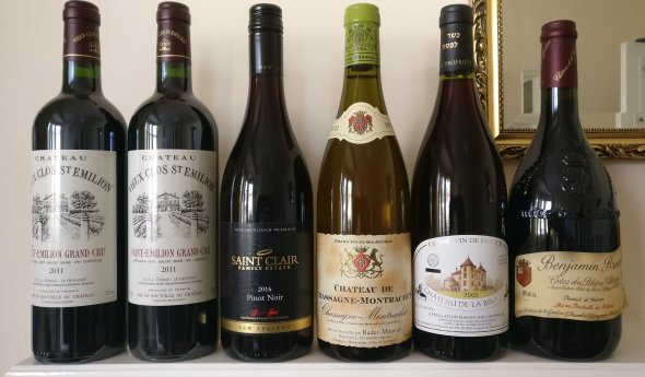 Mixed case 6 bottles Bordeaux and Burgundy