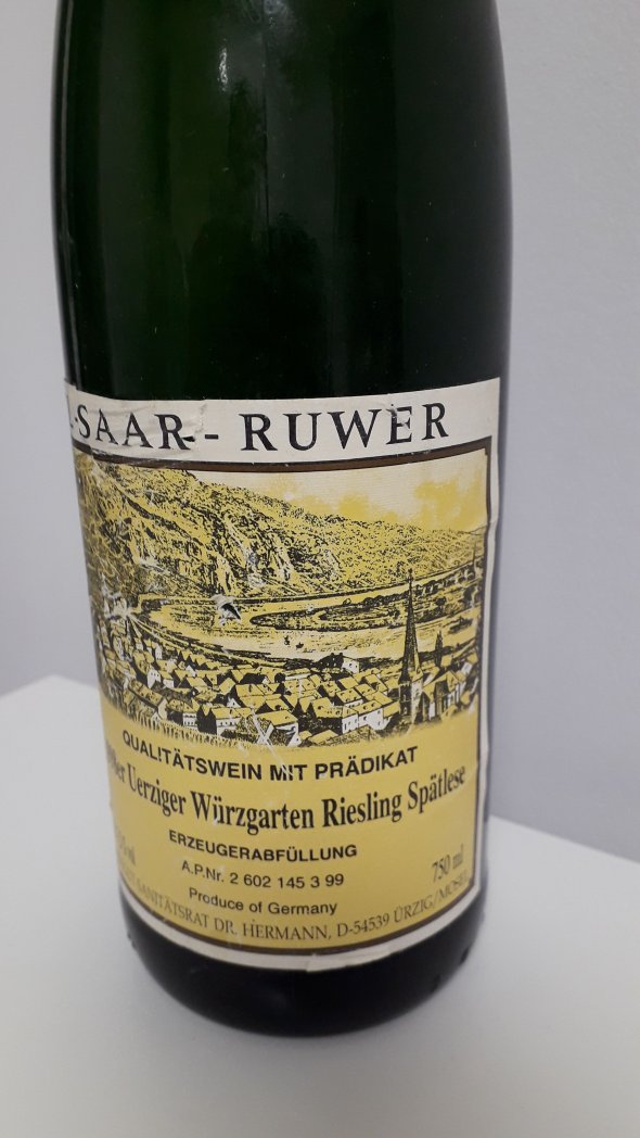 Uerziger Wurzgarten Riesling Spatlese, 1998