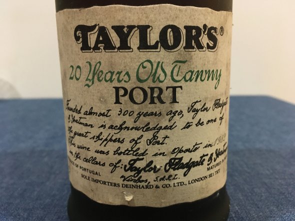 Taylor's 20yo Tawny Port bottled 1982