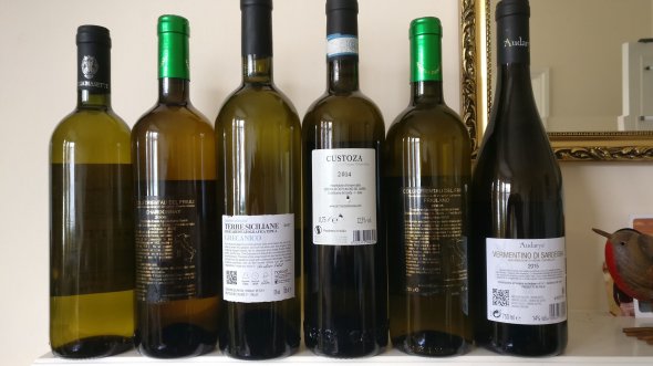 Italian parcel white including Ayudara Vermentino di Sardegna
