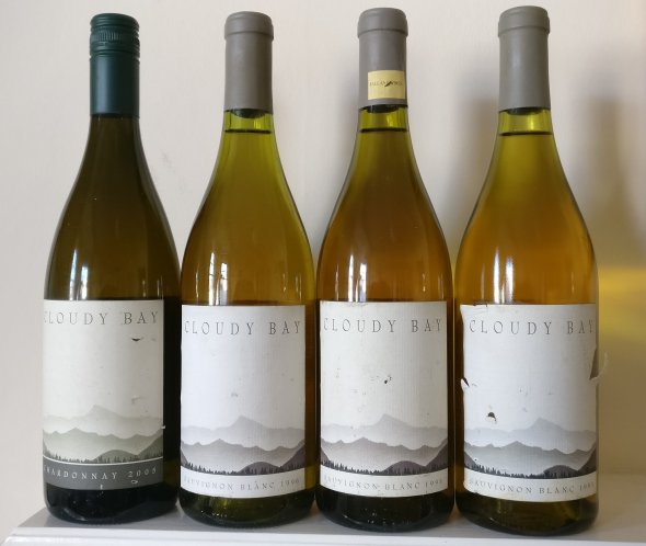 Cloudy Bay, 1 x Chardonnay, 3 x Sauv blanc, Marlborough, New Zealand