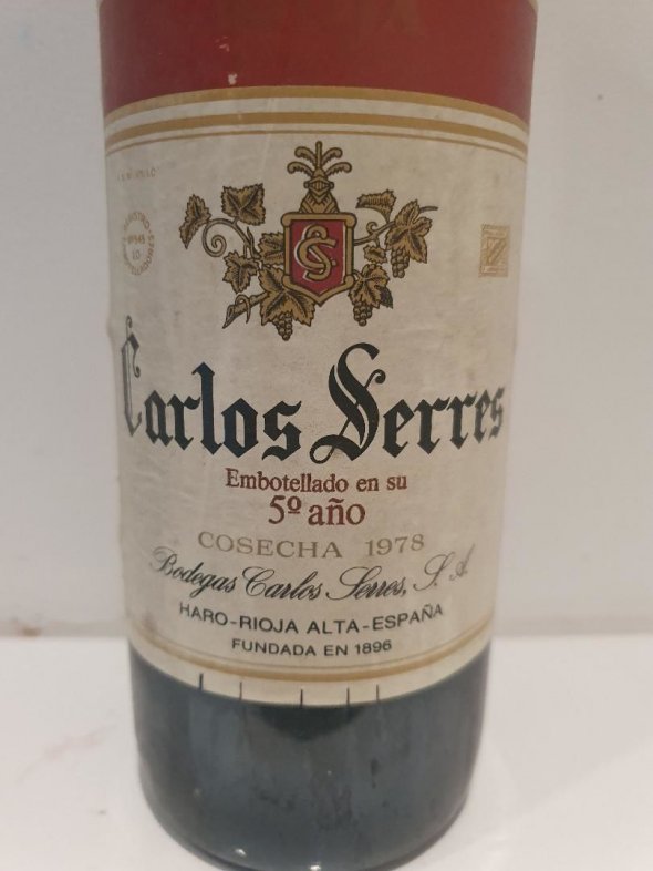 1978 Carlos Serres 5 Ano (Gran Reserva Classification)