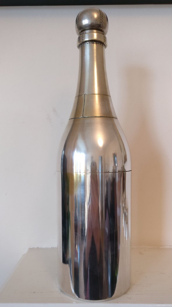Champagne silver plated cocktail shaker