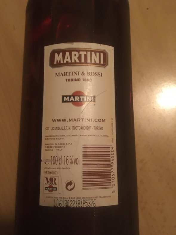Martini Vermouth Rosé 1L