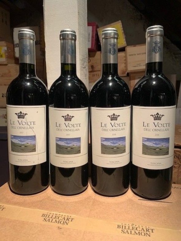 Le Volte dell'Ornellaia, Tenuta dell'Ornellaia Toscana  2 bottles each of 2017 and 2018