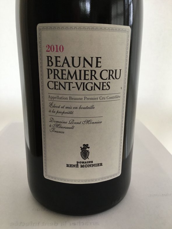 Rene Monnier, Beaune Premier Cru, Cent-Vignes