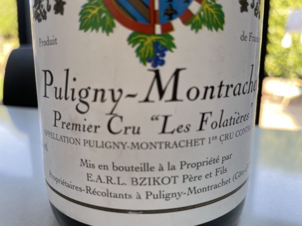 Puligny Montrachet Premier Cru Domaine Bzikot Pere et Fils Les Folatieres