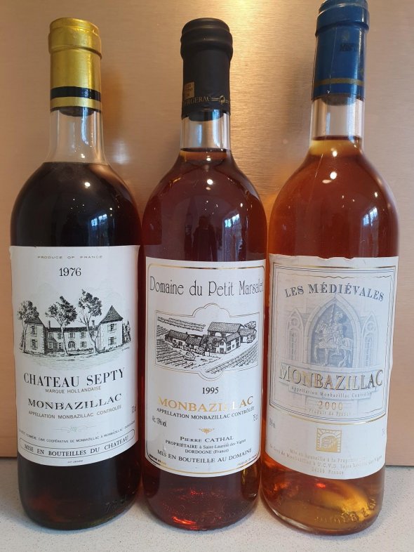 Fully mature Montbazillac X3 1976, 1995, 2000